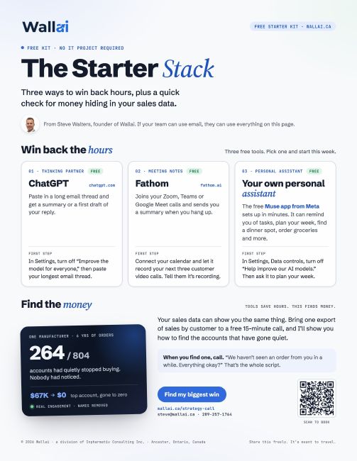 The Starter Stack one-page guide